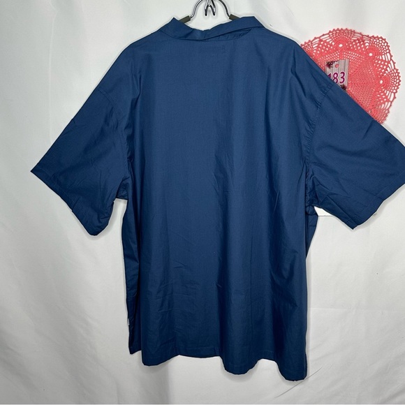NWT Cubavera Four Pocket Guayabera Shirt Ensign Blue - Picture 6 of 16